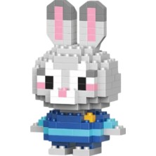 Brixie Judy Hopps Tavşan Polis Mikro LEGO - 164 Parça 3D Mikro Yapboz