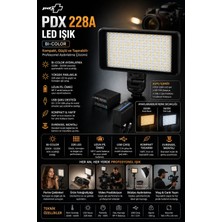 Pdx 228A LED Işık | Bi-Color | Kompakt Panel