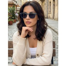 Duke Nickle Unisex Gri Antrasit Spor Tarz Çerçeve Siyah Uv 400 Cam Güneş Gözlüğü