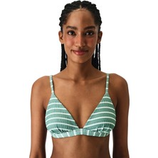 Penti Maela Üçgen Fit Çizgili Dokulu Bikini Üstü
