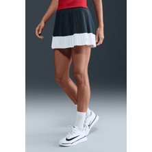Nike Cout Dri-Fit Advantage Tenis Skirt Iç Cepli Pileli Kadın Tenis Eteği Lacivert