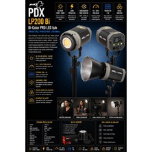 Pdx LP-200 Bi-Color Pro LED Işık | Yüksek Güç | Profesyonel Stüdyo