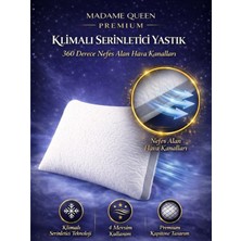Madame Queen Premium Klimalı Yastık – 360° Hava Kanallı 800GR