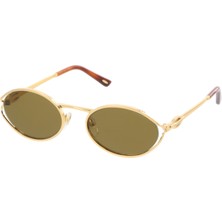 Osse Elif Optik OS3923 01 54 Ekartman Oval Kadın Güneş Gözlüğü Altın Çerçeve UV400