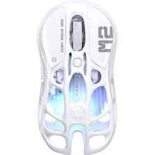 Gravastar Mercury M2 Rgb 26.000 Dpı Optik Gaming Mouse, Kablosuz, Opaline White