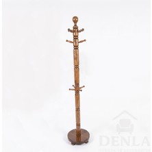 Denla Mobilya %100 Doğal Ahşap Ayaklı Elbise Askılığı - 180 cm
