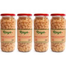 Raya Organik Organik Haşlanmış Fasulye (400 gr x 4) 4'lü Set