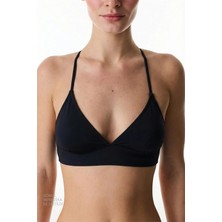 Penti Si̇yah Bralet Bikini Üstü