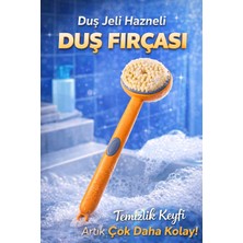 Syn Aksesuar Duş Jeli Hazneli Uzun Saplı Banyo Fırçası – Sırt Temizleme & Masaj Fırçası, Karışık Renk