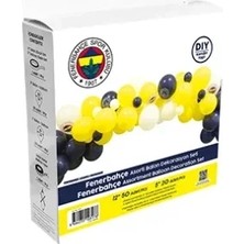 BALONEVİ Balonevi Fb Taraftar Asorti Balon Dekorasyon Seti 70 Adet (12” + 5”)