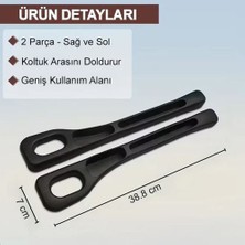 Caraks Yeni Nesil Esnek Telefon Cüzdan Anahtar Para Düşme Engelleyici Araç Koltuk Arası Düzenleyici Siyah Renk