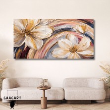 Gaagart Panoramik Kanvas Tablo Dijital Baskı Soft Renkli Fırça Darbeleri