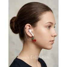 Jivva's Collection Bluetooth Kulaklık Kayıp Önleyici.kulaklık Tutucu. Deliksiz Sıkıştırma Kıkırdak Küpe Fake Küpe.
