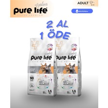 Pure Life Plus Kuzulu Yetişkin Kedi Maması 1.5 kg X2