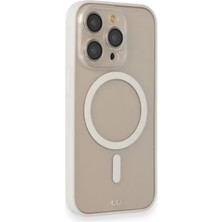 Asnazz Newface Apple iPhone 14 Pro Kılıf Grand Magneticsafe Kapak - Beyaz