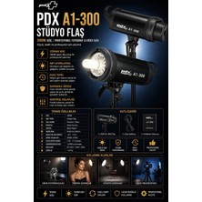 Pdx A1-300 Stüdyo Flaş | 300W | Profesyonel Fotoğraf ve Video Işığı