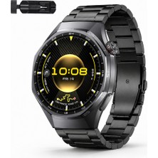 Sneezy Huawei Watch Gt6 Pro 46MM Ile Uyumlu Katlanır Klipsli Paslanmaz Çelik Saat Kordonu