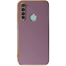 Asnazz Newface Xiaomi Redmi Note 8 Kılıf Volet Silikon - Mor