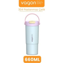 Vagonlife Isı Yalıtımlı Turkuaz Termos 660 ML