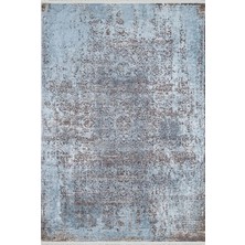 Pera Halı Vintage Efektli Mavi Otantik Halı - 1605OU