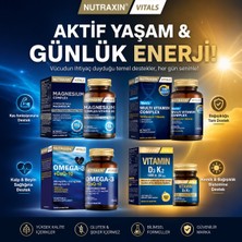 Nutraxin Magnezyum + D3 K2 + Omega Q10 + Multivitamin Men  4’lü Premium Set 60 Tablet