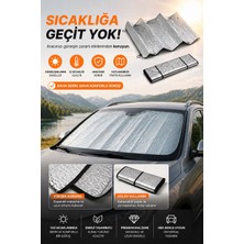 Syn Aksesuar Oto Ön Cam Güneşlik | Katlanabilir Isı Yalıtımlı Araç Güneş Koruyucu 130X60 cm