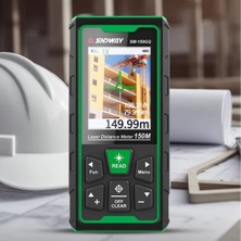 Sndway SW-150GQ Yeşil Lazerli 150 Metre Kameralı Lazermetre | Şarjlı ve IP68 Korumalı