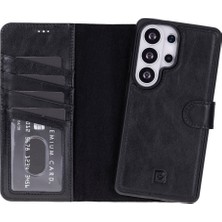 Bouletta Samsung Galaxy S26 Ultra Uyumlu Manyetik Hakiki Deri Cüzdan Kılıf ,cüzdan Taşımaya Son, Kredi Kart Yuvalı, Rfıd Güvenlik