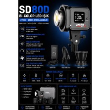 Pdx SD80D Bi-Color LED Işık | Sarı Beyaz | Ayarlanabilir Işık