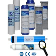 Açık Kasa Su Arıtma Cihazı Filtre Çift Karbonlu Yıllık Filtre Seti (Nsf Onaylı Vontron Membranlı)