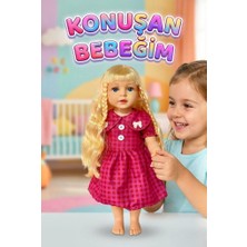 Farbu Oyuncak Aylin Türkçe Konuşan Kafası Kolları ve Bacakları Et Gövdesi Sert plastik 60cm Büyük Oyuncak Bebek