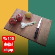 Ekübya Home %100 Doğal Ahşap Kesmetahtası Servissunum Standı