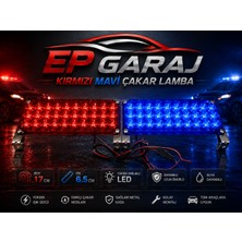EP Garaj Otomotiv Üniversal Bütün Araçlara Uyumlu Kırmızı – Mavi Çakar Lamba LED Set