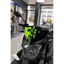 Banxtre Yamaha Mt-25  Ön Cam Kafa Için Neon Sarı Renk Sticker Etiket
