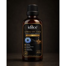 İdilce %100 dağal soğuk sıkım çörek Otu Yağı, Nigella Sativa 100 ml cam şişe