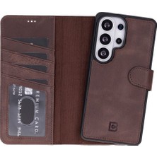 Bouletta Samsung Galaxy S26 Ultra Uyumlu Manyetik Hakiki Deri Cüzdan Kılıf ,cüzdan Taşımaya Son, Kredi Kart Yuvalı, Rfıd Güvenlik