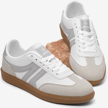 Tonny Black Kadın Beyaz Gri Rahat Kalıp Nefes Alabilen Sneaker