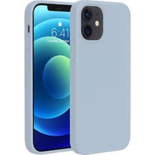 Bix iPhone 12 / 12 Pro Silikon Kılıf Magsafe Uyumlu Güçlü Koruma Darbe Emici Leylak Moru