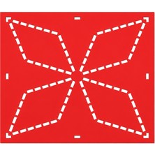 Besing Sashiko Nakış Şablonu | Geometrik Desenli 3D Baskı Dikiş Kalıbı