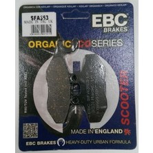 Ebc SFA353 2003-2009 Vespa Gt 200 Uyumlu Ön Fren Balatası (Heng Tong Caliper) Organik Balata