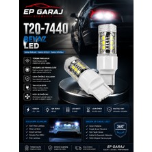 EP Garaj Otomotiv Üniversal T20-7440 Beyaz LED Ampul – 15 Smd Güçlü Aydınlatma