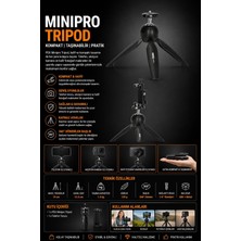 Pdx Mini Pro Tripod | Kompakt | Taşınabilir
