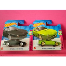 Ikili Hot Wheels Araç '89 Mazda Savanna Rx-7 FC3S ( Yeşil ) - '89 Mazda Savanna Rx-7 FC3S (Siyah)
