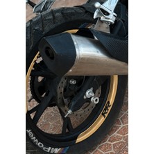 Banxtre Rks Srk 125R Için Mat Gold Renk Rr Yazılı Çeyrek Jant Şeridi Sticker Seti (8 Parça)