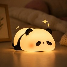 Panda Tasarımlı Renk Değiştirebilen Dokunmatik Gece Lambası