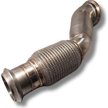 Egzoz Burada Bmw 5 Serisi G30 520I Uyumlu Downpipe – Kaynaksız Montajlı Krom 2017-2023