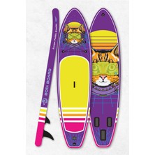 Paddle Board Sup Vr Cat Edition Bodi Cyber  Şişme Stand 350X84X15CM Full Set Hediyeli
