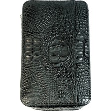 Cohiba Çakmak Kesici Kılıflı Siyah Deri Puro Taşıma Çantası & Seyahat Humidoru