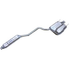 Egzoz Burada Mercedes Clk 230 W208 Arka ve Orta Komple Egzoz Susturucu Egsoz 1997-2003