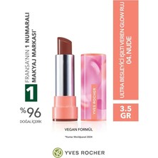 Yves Rocher Ultra Besleyici Glow Bitişli Nemlendirici Işıltılı Ruj Vegan 3,5 G